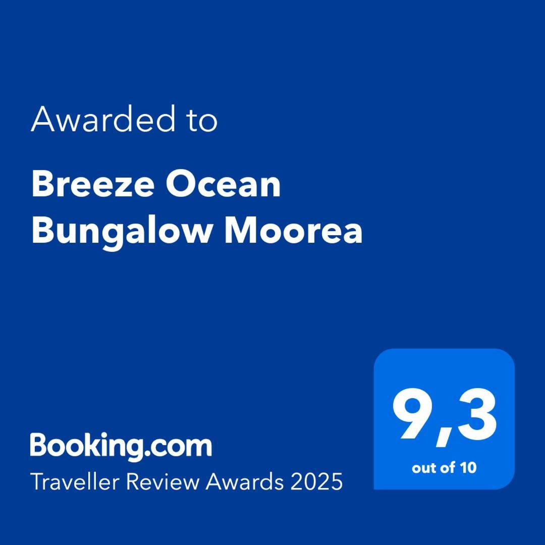 Breeze Ocean Bungalow Moorea Exterior foto